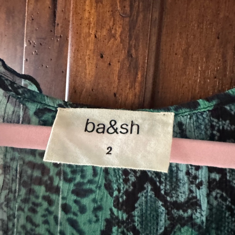 ba&sh Rick Ruffled Animal Print Top 2 - Picture 6 of 9